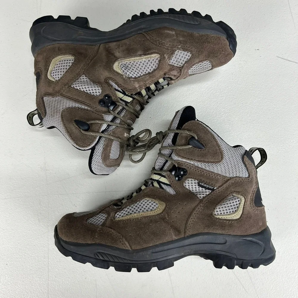 Vasque Youth‎ Brown Suede Waterproof Hiking Boots Size 5M EUR 37.5